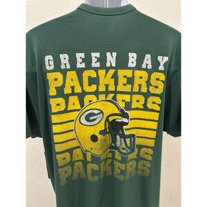 47 Brand Green Bay Packers Historic T-Shirt Mens XL Elm Green Distressed NFL New